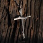 Branch-Inspired Cross Pendant: A Symbol of Untamed Faith & Edgy Style - Image 3