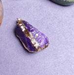 Natural Purple Crystal Necklace, Energy Guardian Field - Image 4