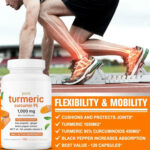 Premium Turmeric Curcumin Supplements 1000mg - High Absorption Rate - Supports Heart, Brain and Joint Health - 120 Capsules - Image 3
