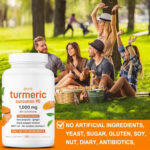 Premium Turmeric Curcumin Supplements 1000mg - High Absorption Rate - Supports Heart, Brain and Joint Health - 120 Capsules - Image 2